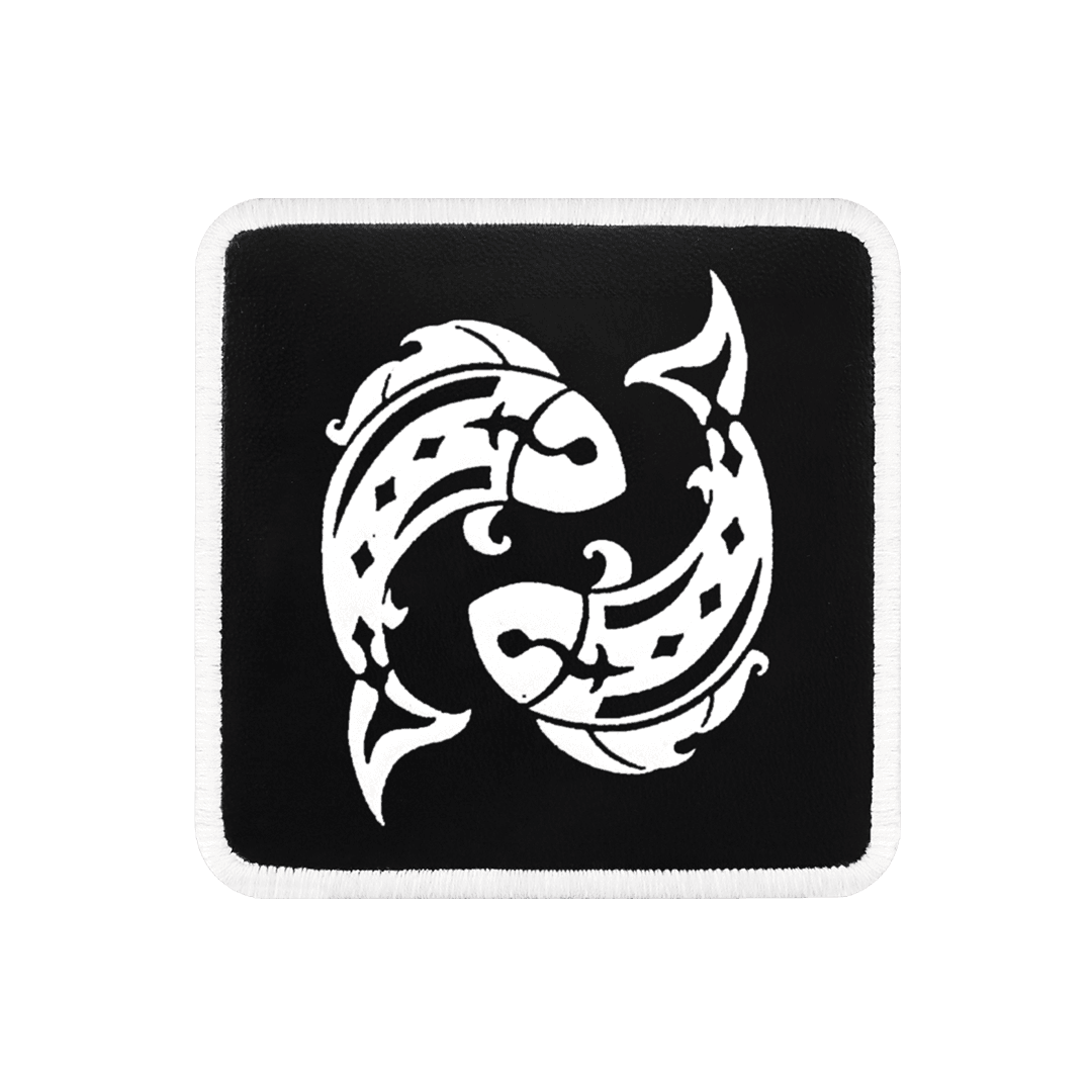 V1 Pisces - Unisex Black Patch with 1 Code Logo