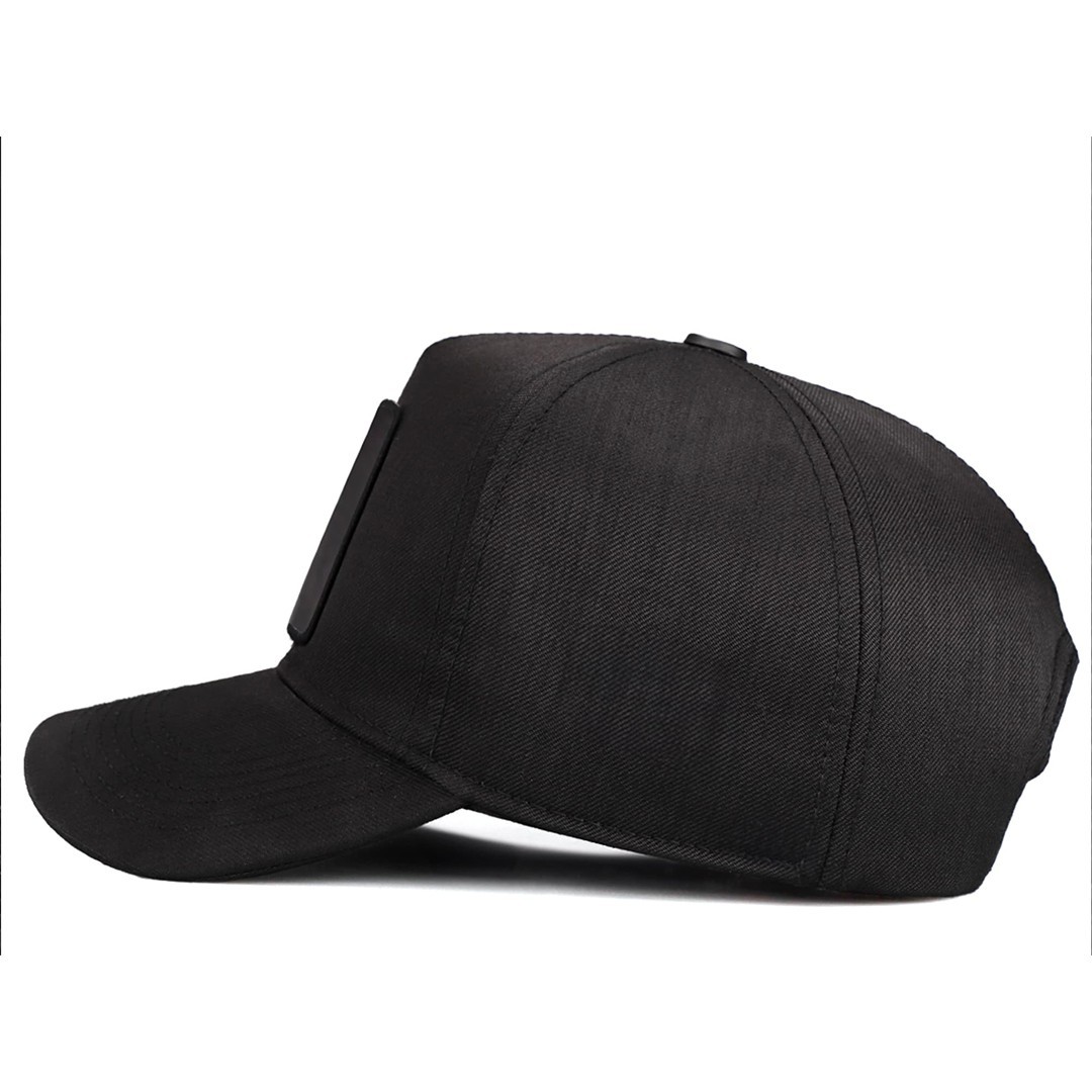 Black Cordura Fabric Baseball Cap