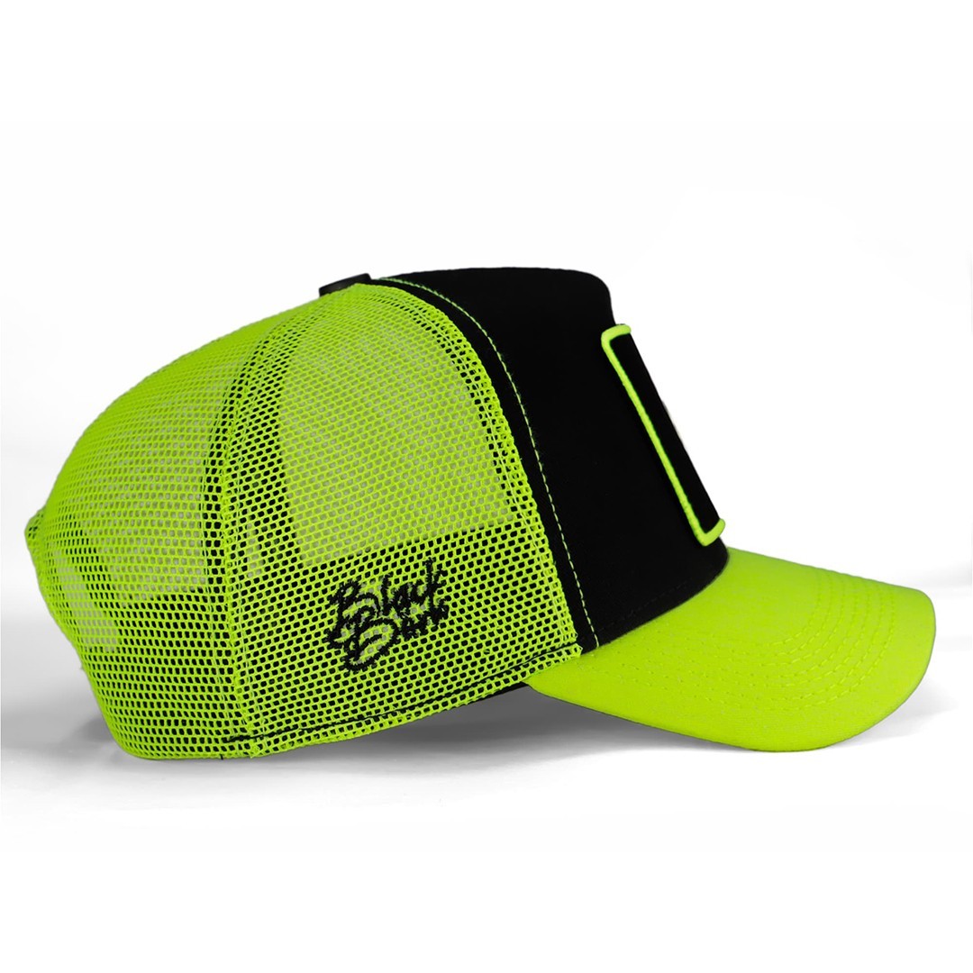 Neon Peaked Neon-Black Cap