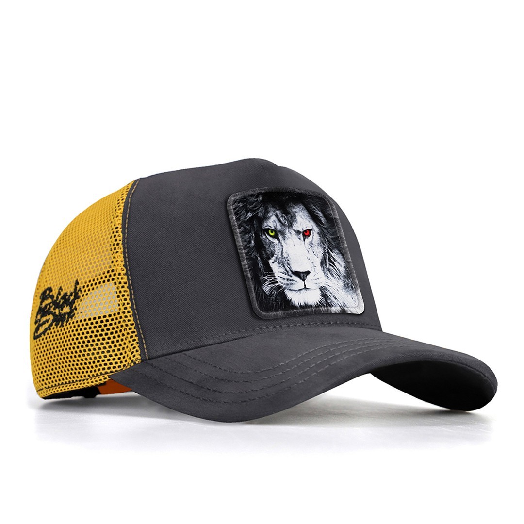 Anthracite-Yellow Cap - Lion - With 6 Code Logo