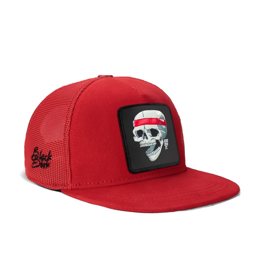 Red Kids Cap - Skull - with 2 Code Logos