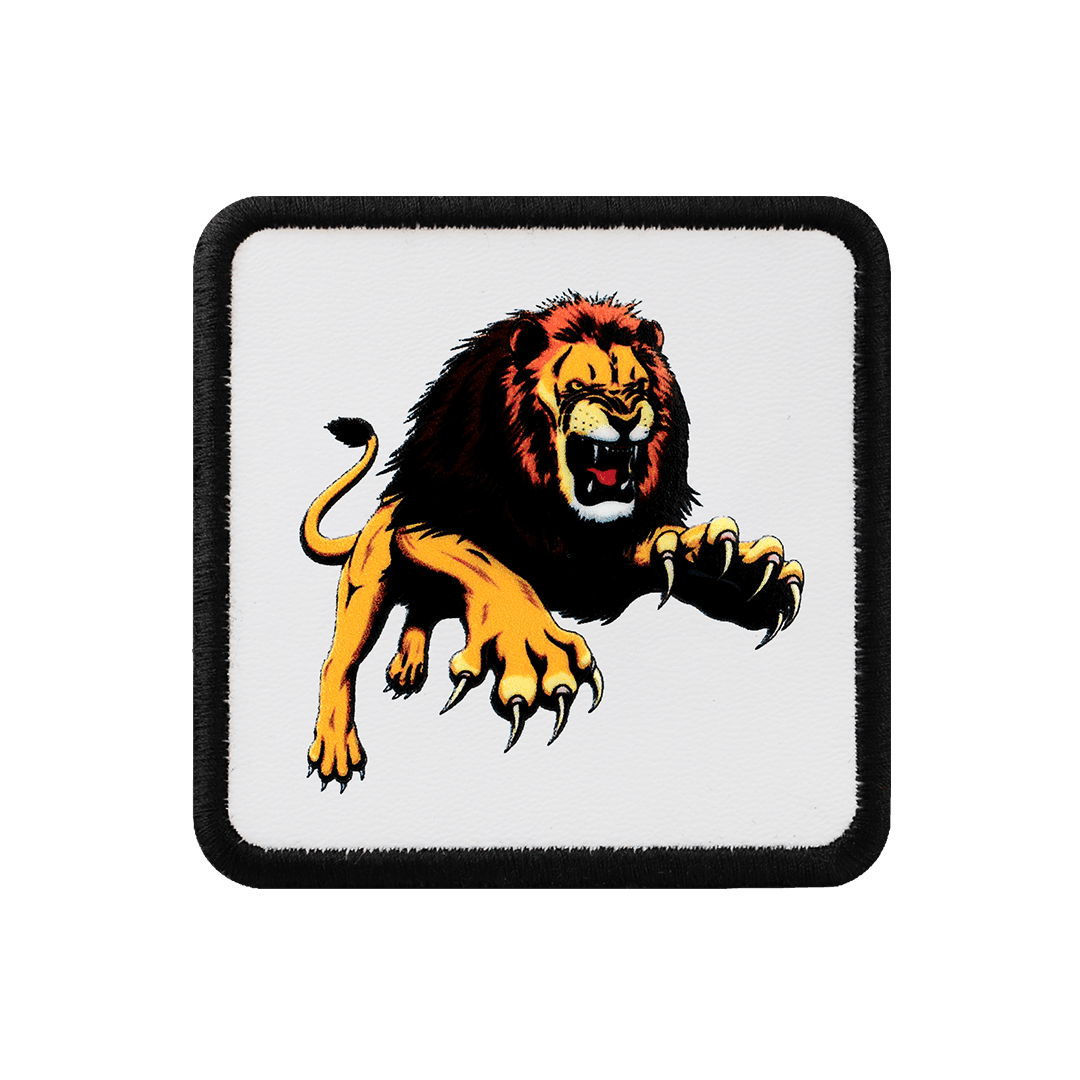 V1 Lion - Unisex White Patch with 5bs Code Logo