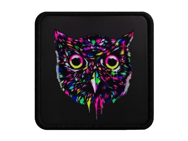 V1 Owl - Black Patch with 5 Code Logo