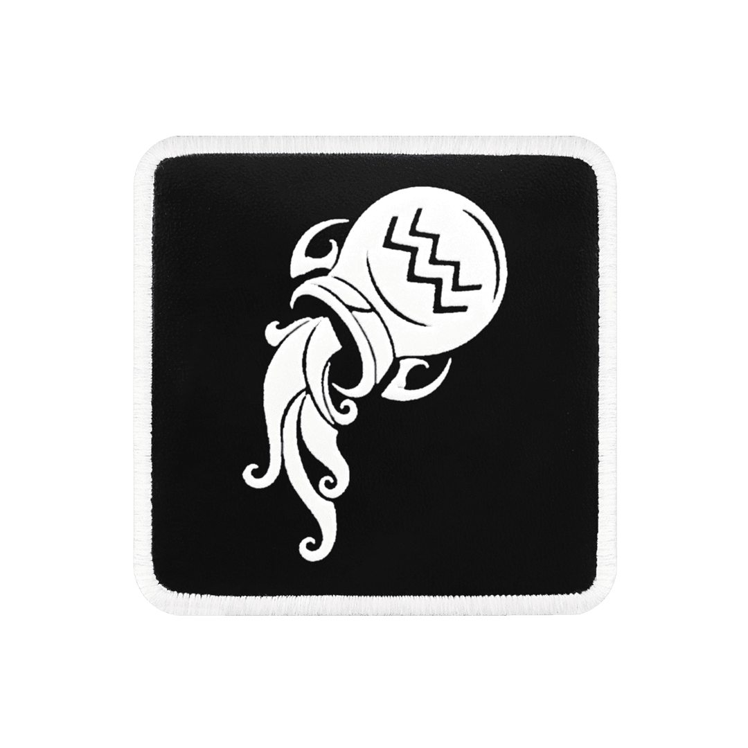 V1 Aquarius - Unisex Black Patch with 11 Code Logo