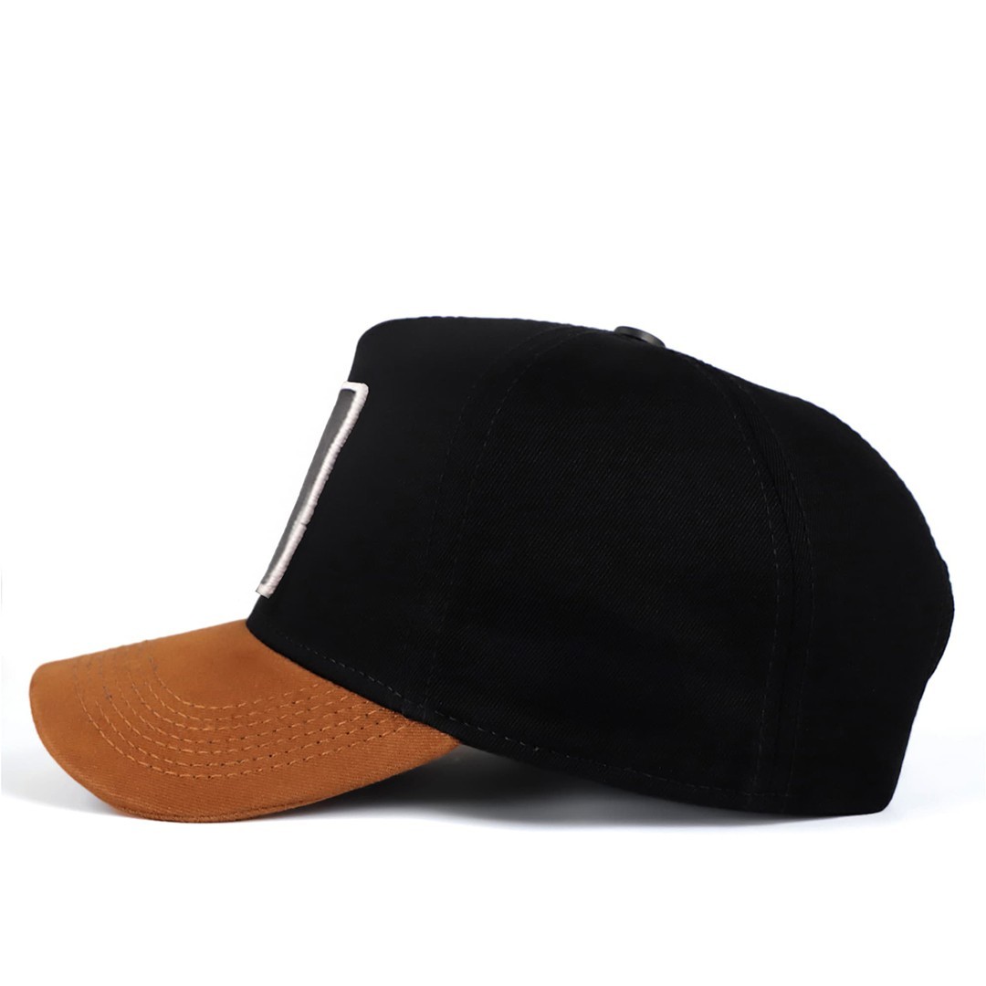 Black-Camel Peaked Cap