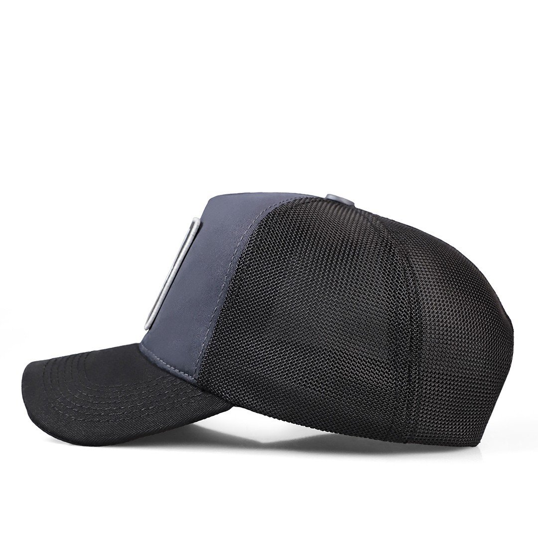 Fashion Black Brim Anthracite - Black Cap