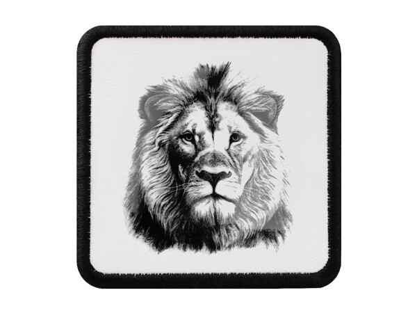 V1 Lion - Unisex White Patch with 4bs Code Logo