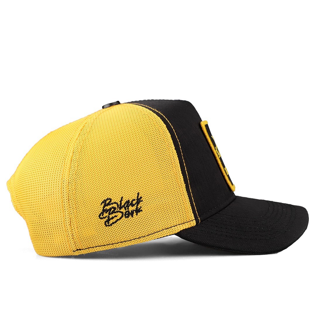 Black-Yellow Cordura Fabric Cap