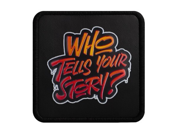 V1 Who Tells Your Story - Unisex Black Patch with 1 Code Logo