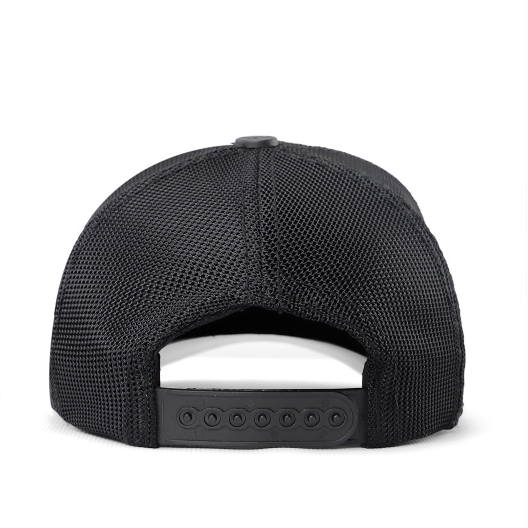 Black Kids Cap with White Visor