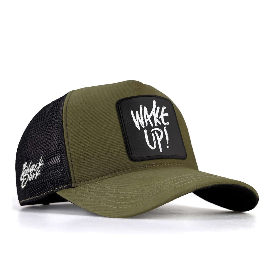 Khaki-Black Cap