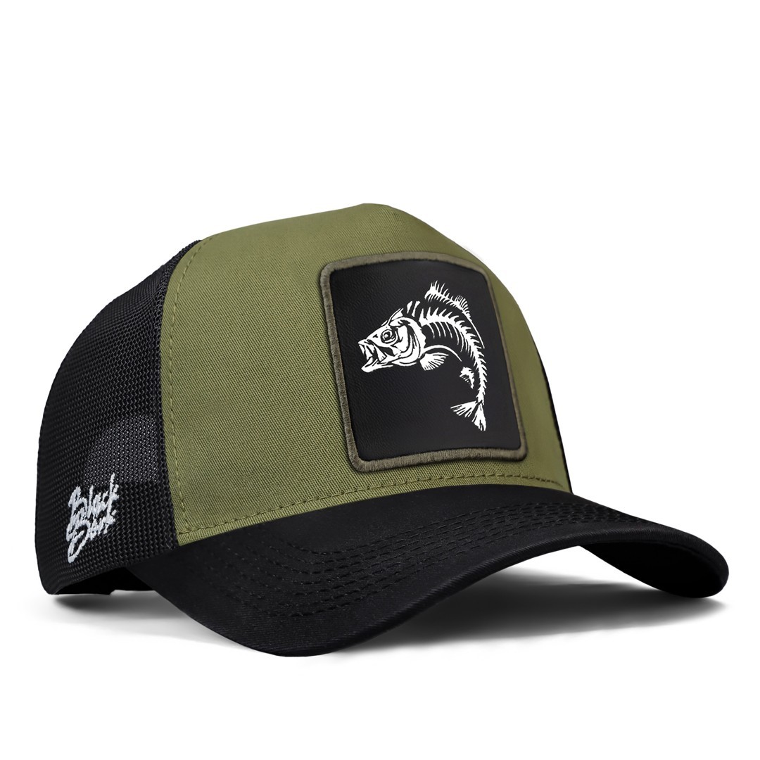 Black-Khaki Cap with Black Visor