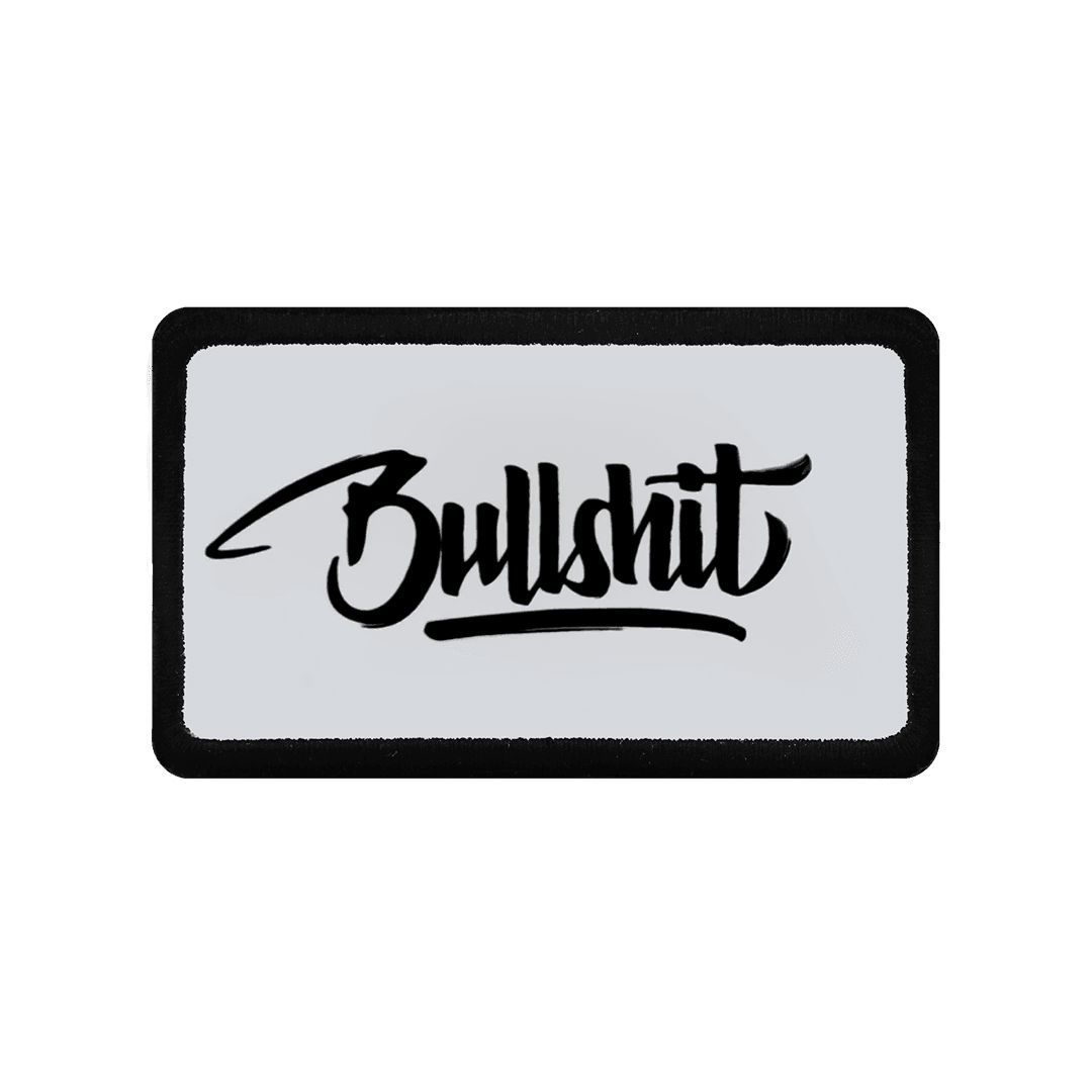 V2 Bullshit - 1bs Unisex White Patch with Code Logo