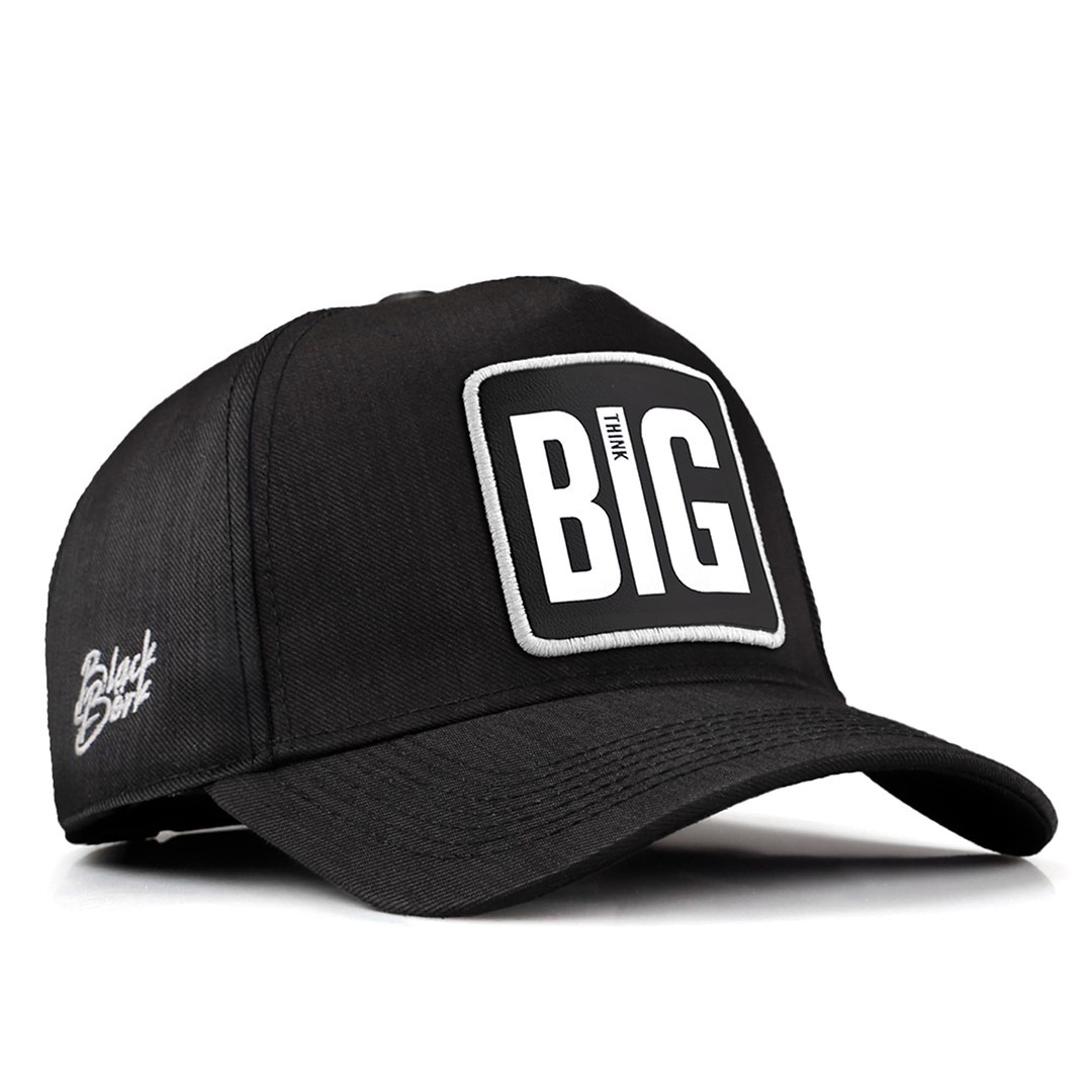 Black Cordura Fabric Baseball Cap - Big Think - with 3SB Code Logo