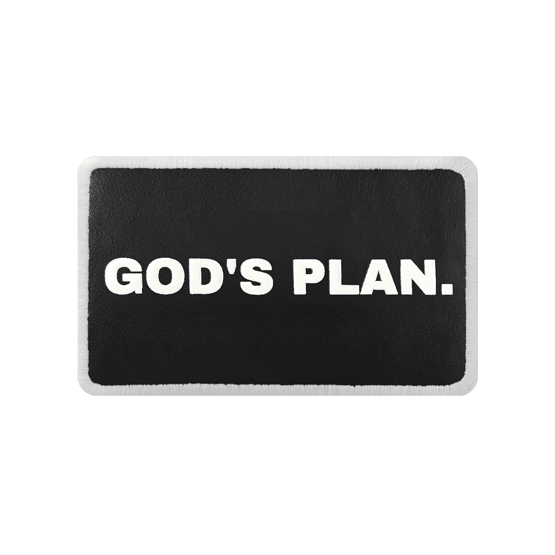 V2 God's Plan - Unisex Black Patch with 1sb Code Logo