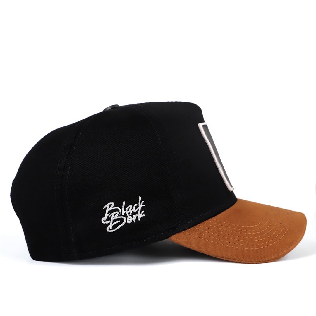 Black-Camel Peaked Cap