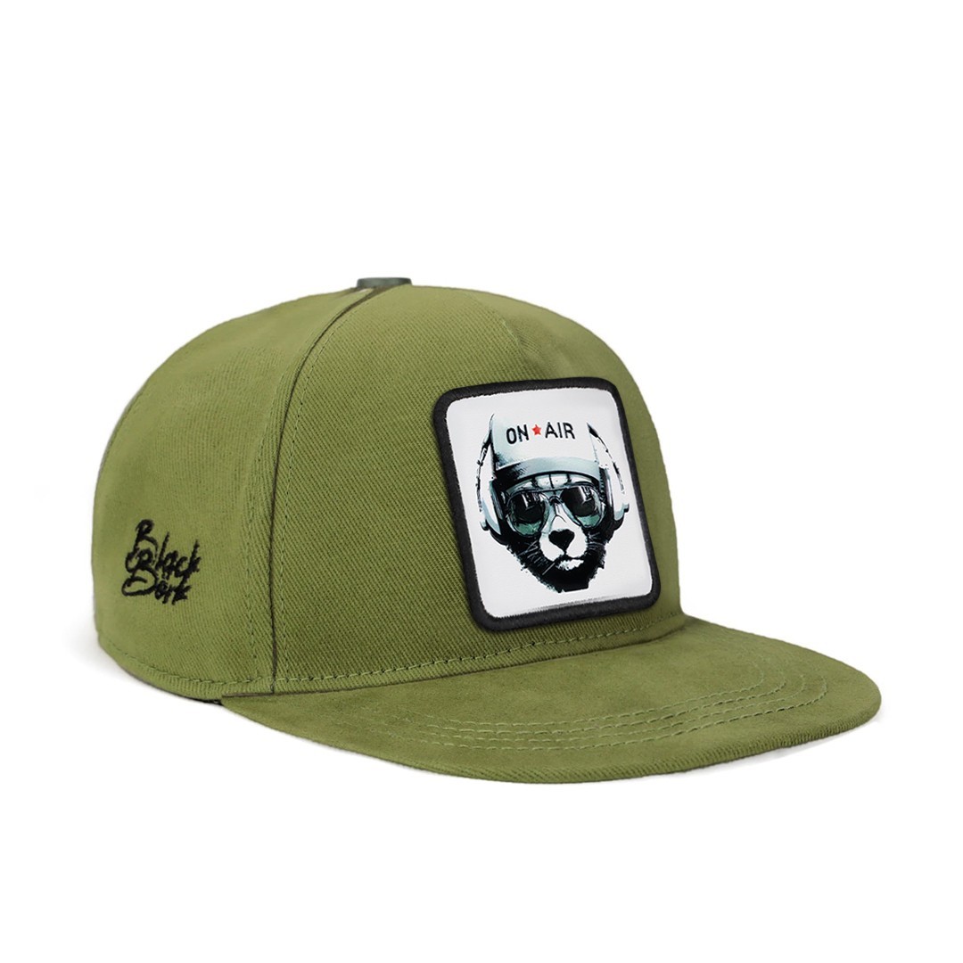 Light Green Kids Hip Hop Cap - Bear - 1 with Code Logo