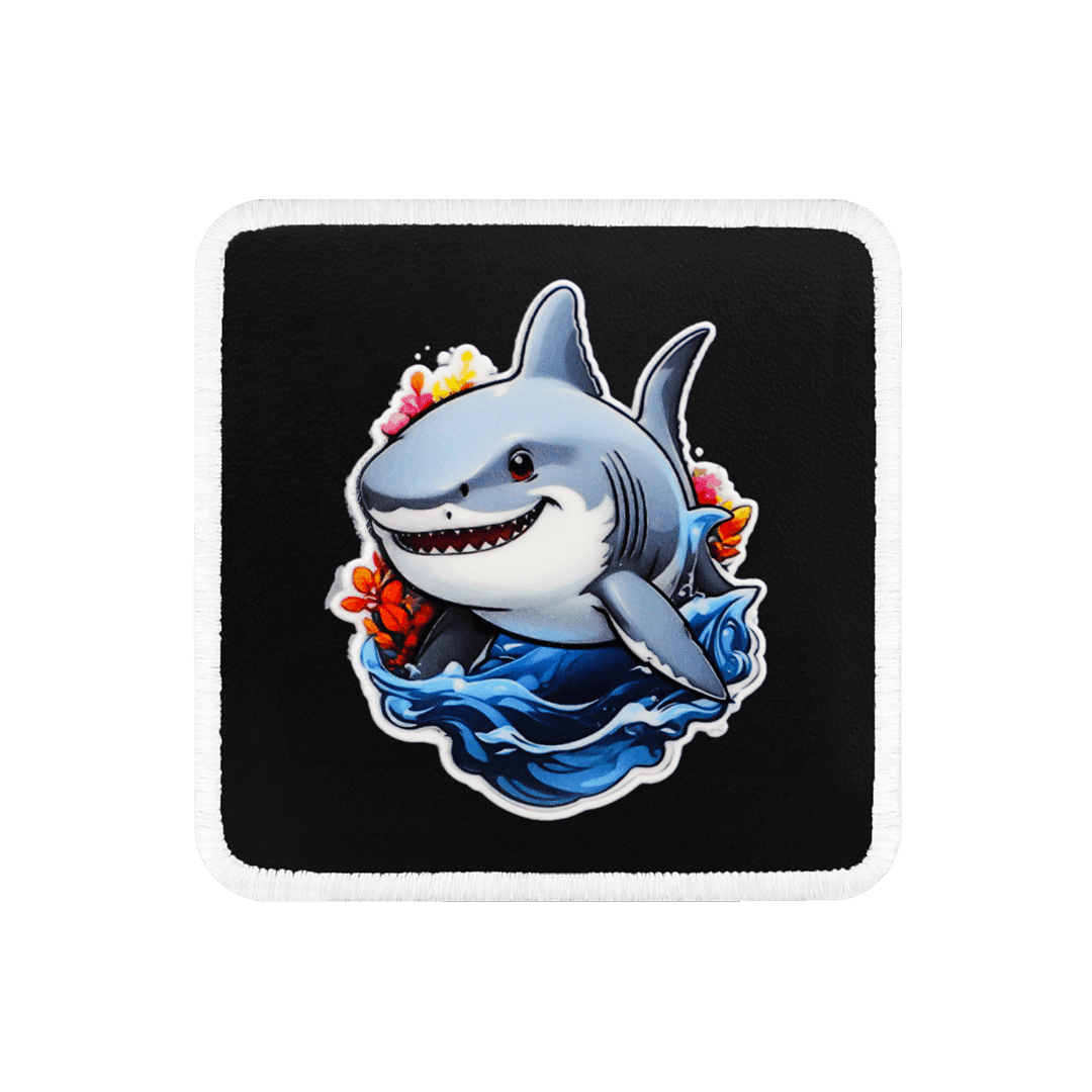 Shark - Black and White Kids Patch with 1SB Code Logo