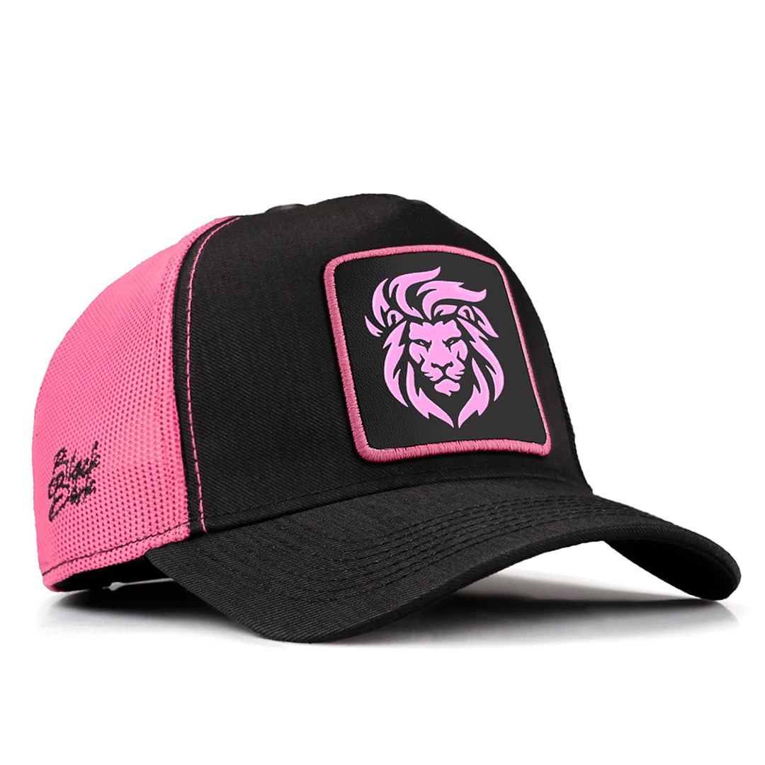 Black-Pink Cordura Fabric Cap