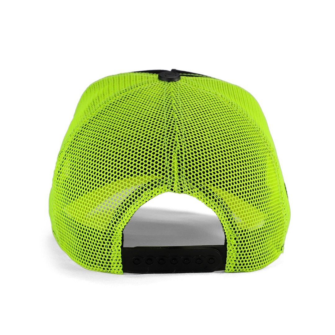 Neon Peaked Neon-Black Cap