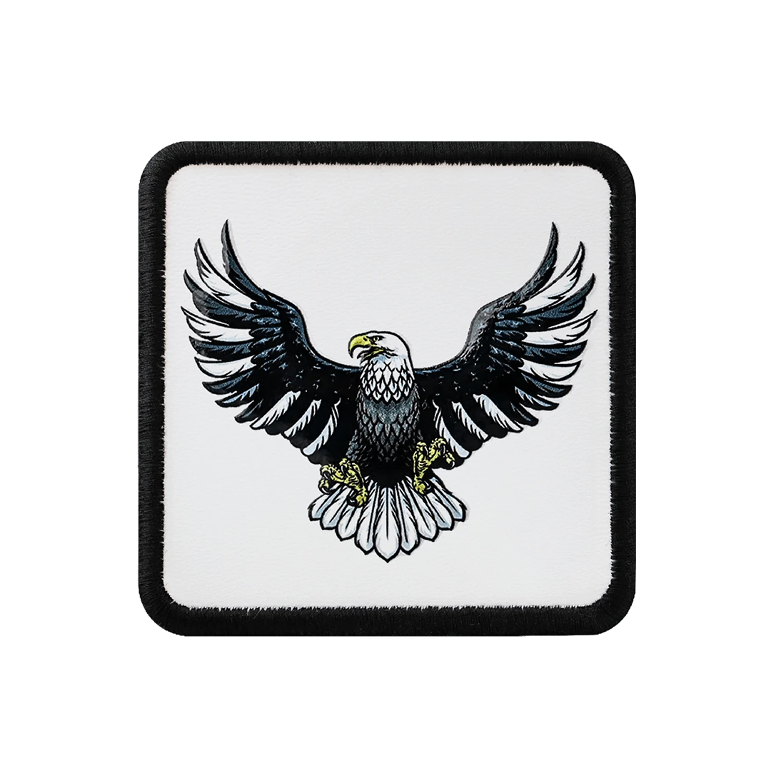 V1 Eagle - Unisex White Patch with 4bs Code Logo