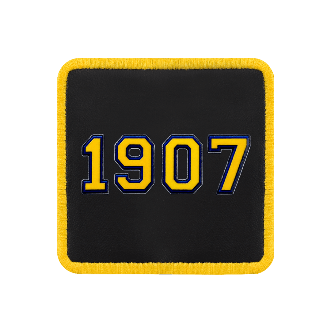 BlackBork V1 1907 -1SS Unisex Black-Yellow Patch with Code Logo