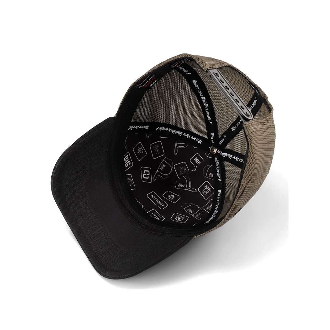 Black-Khaki Cordura Fabric Cap