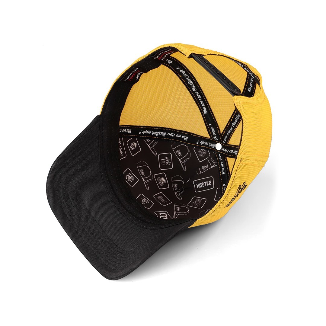 Black-Yellow Cordura Fabric Cap