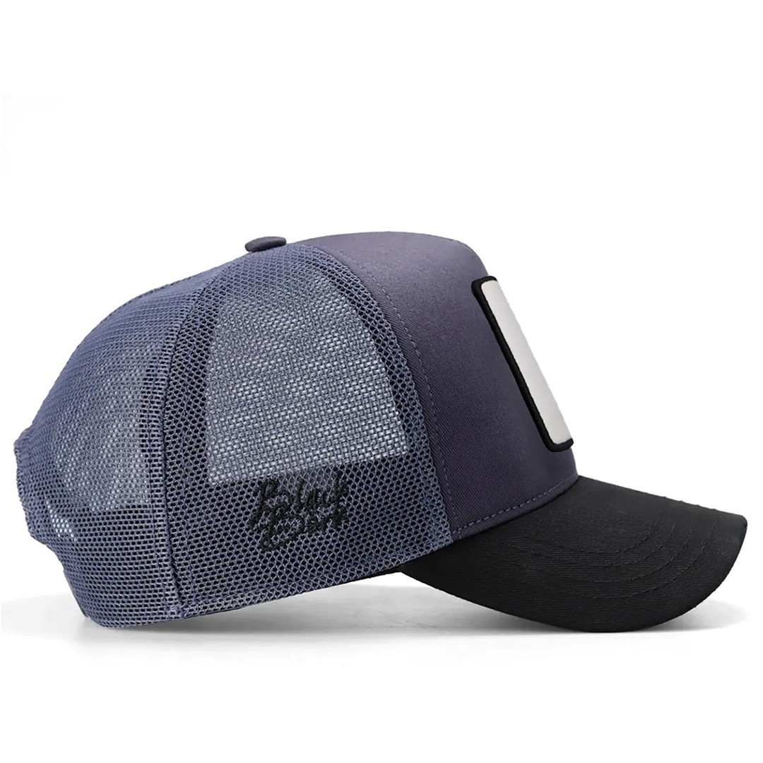 Black Peaked-Anthracite Cap