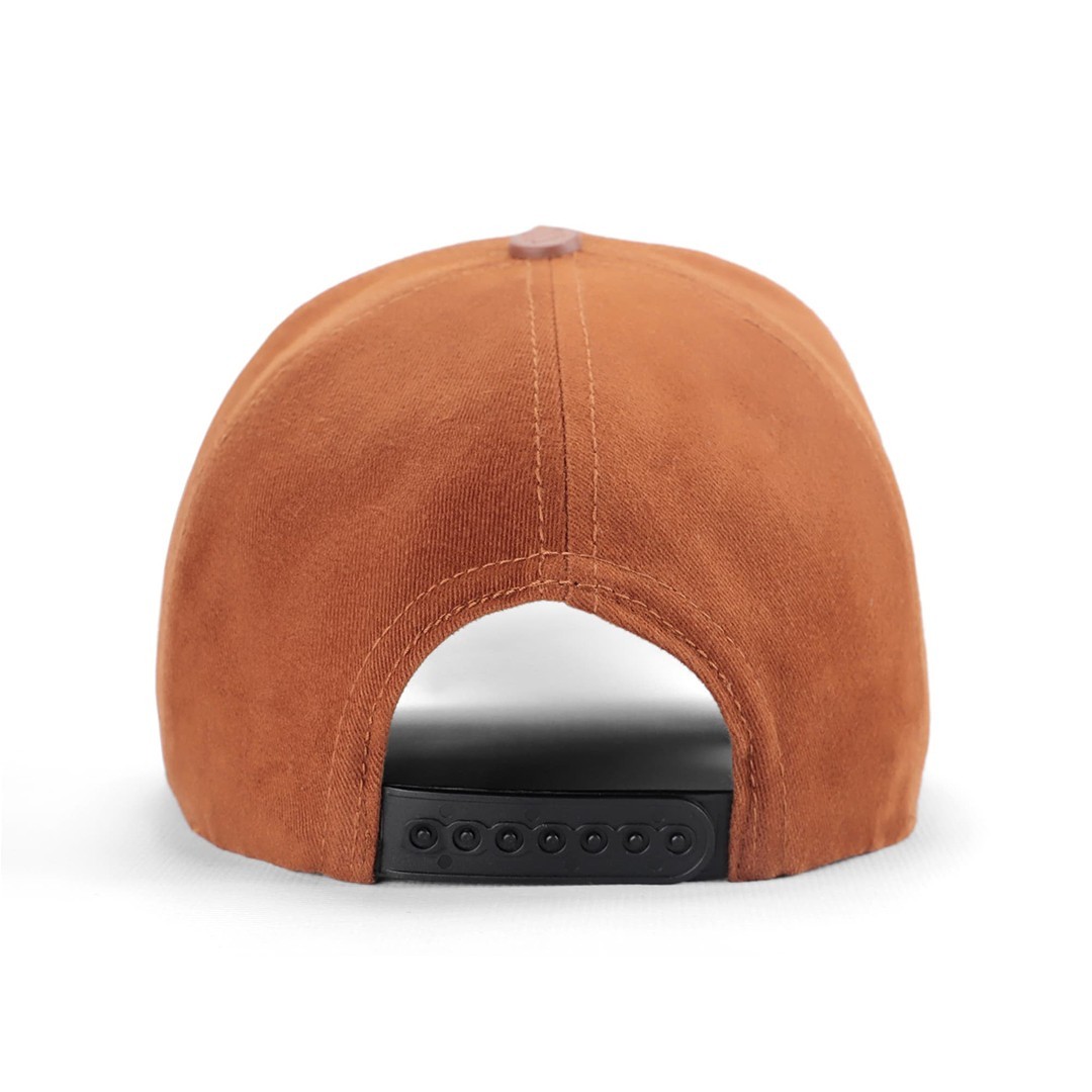 Camel-Navy Blue Peaked Cap