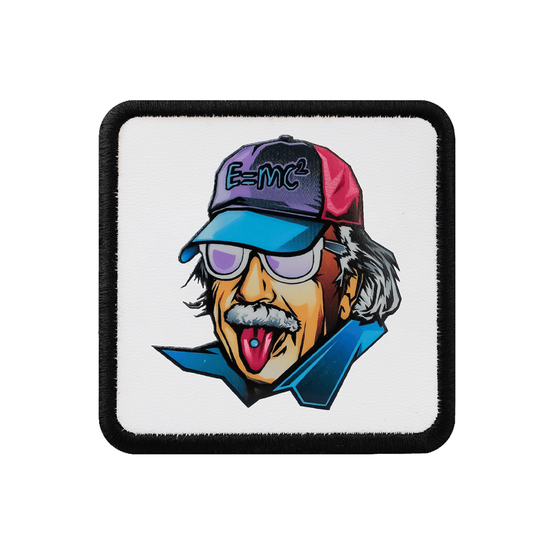 V1 Einstein - Unisex White Patch with 1bs Code Logo