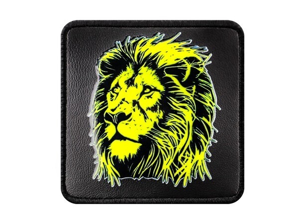 V1 Lion - Unisex Black Patch with 8 Code Logo