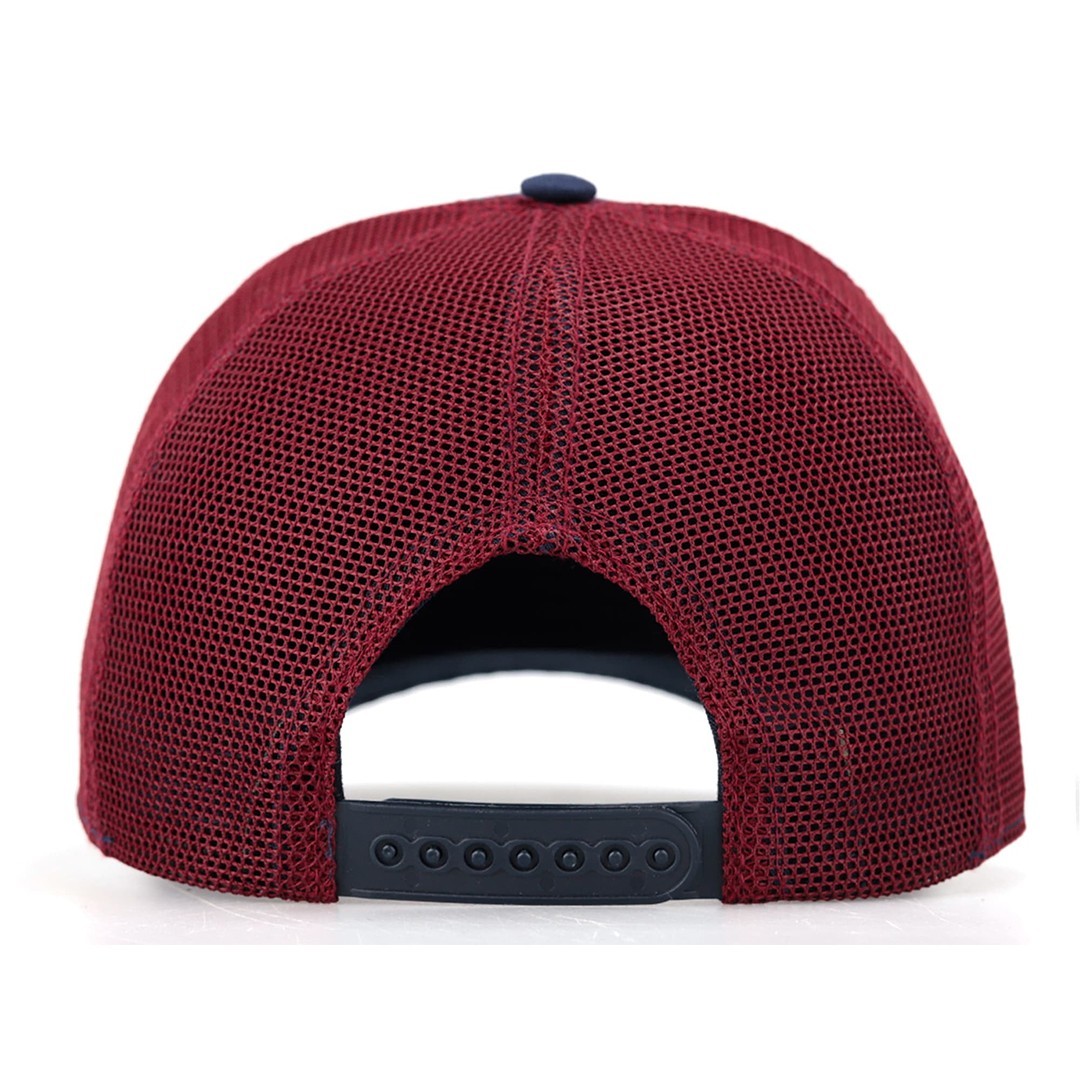 Navy Blue-Burgundy Cap