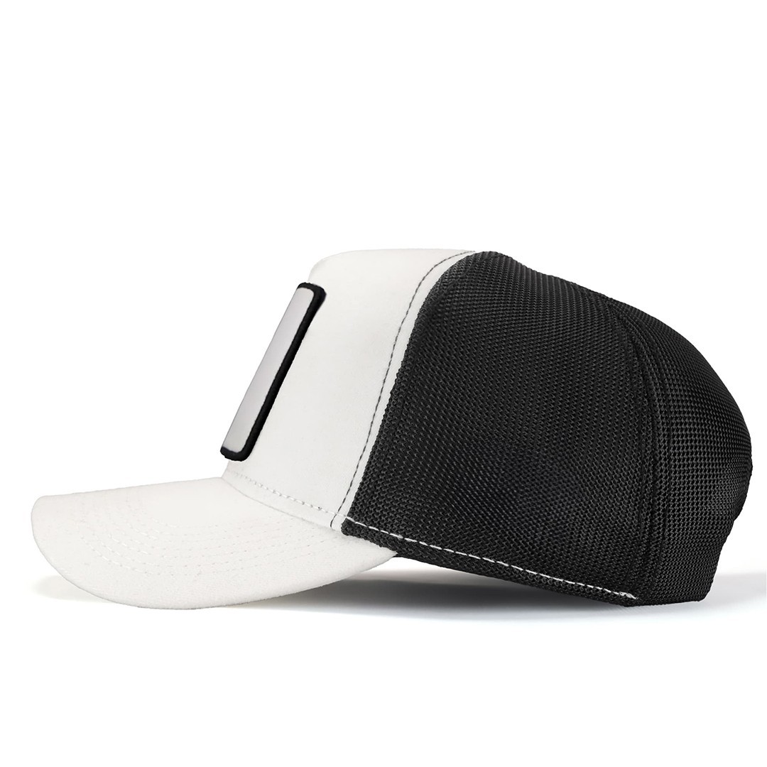 White-Black Trucker Cap