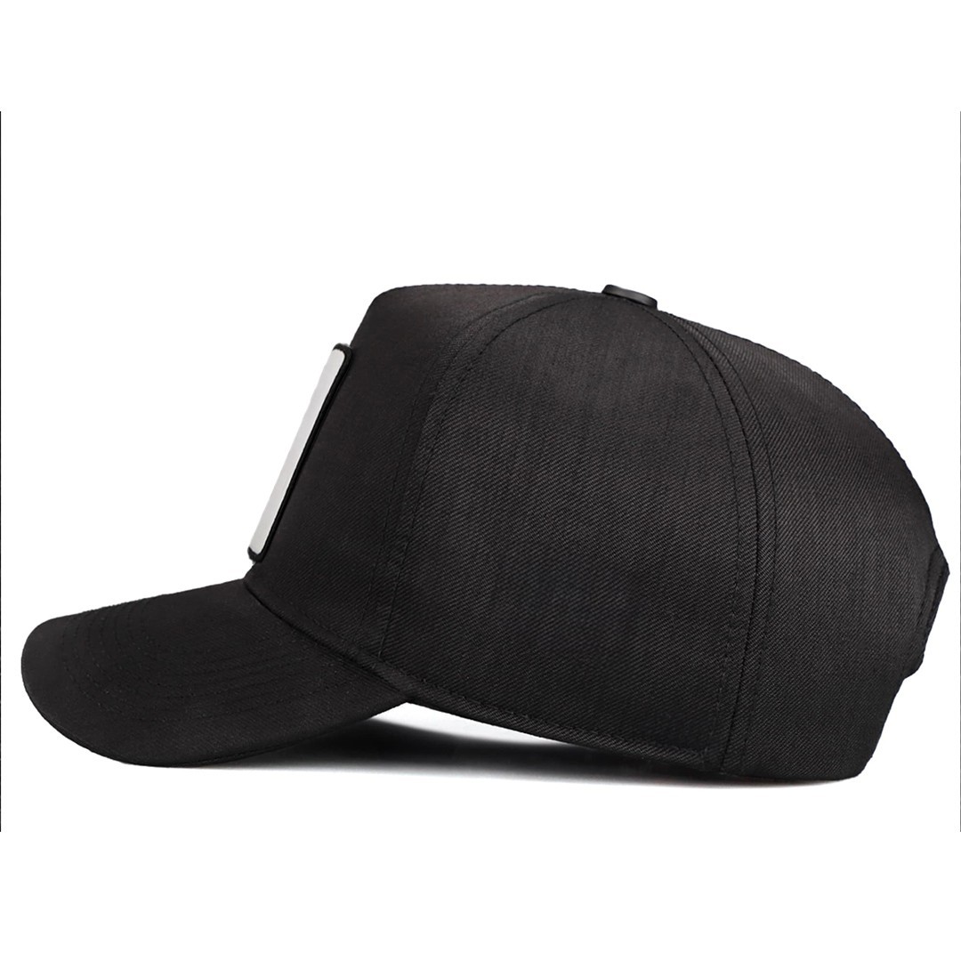 Black Cordura Fabric Baseball Cap