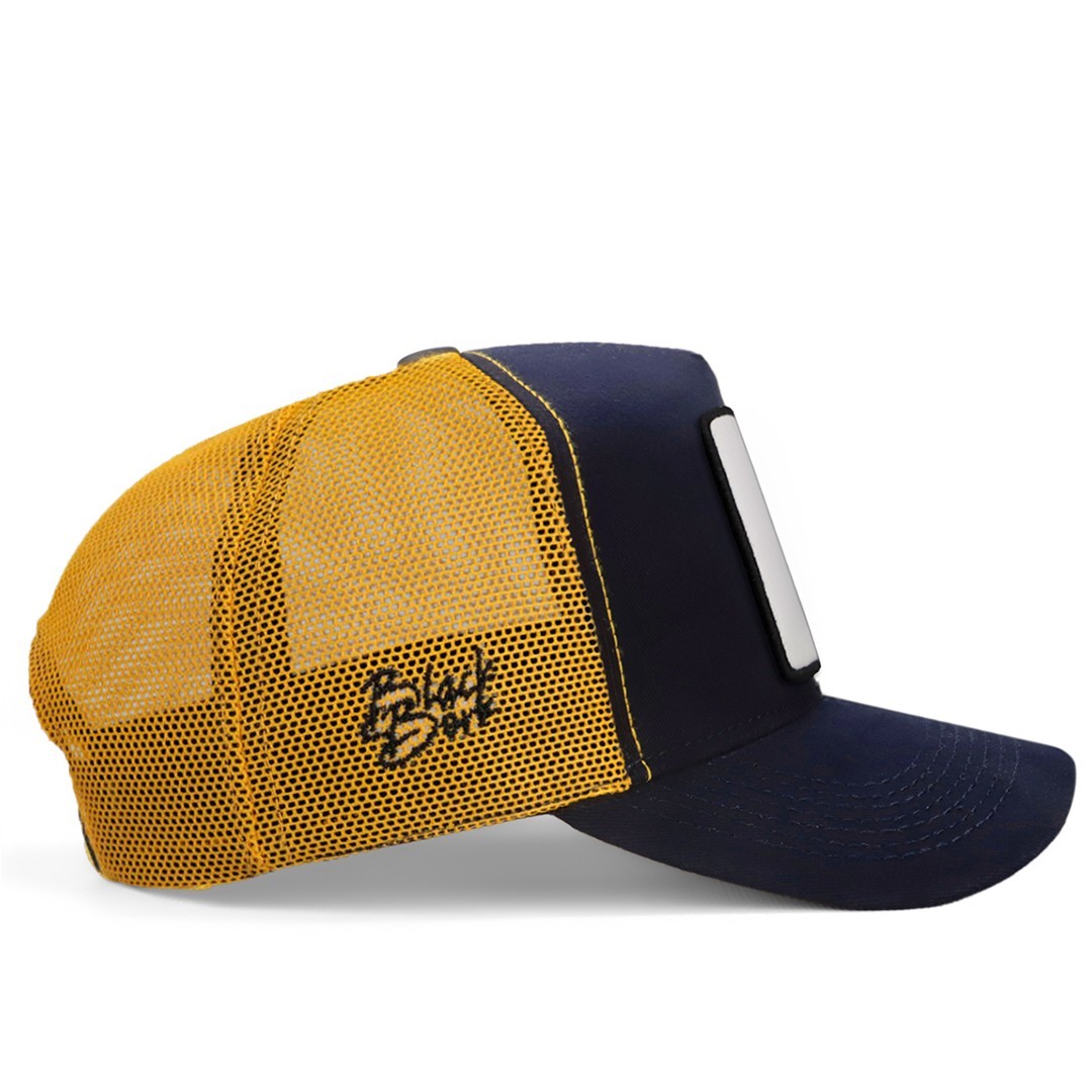 Navy Blue-Yellow Cap