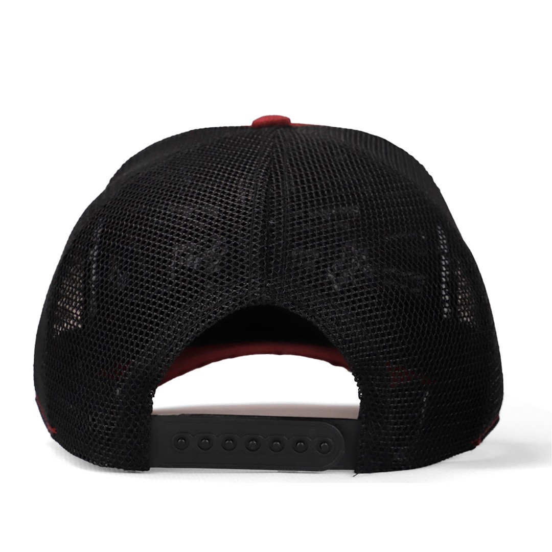 Burgundy-Black Cap