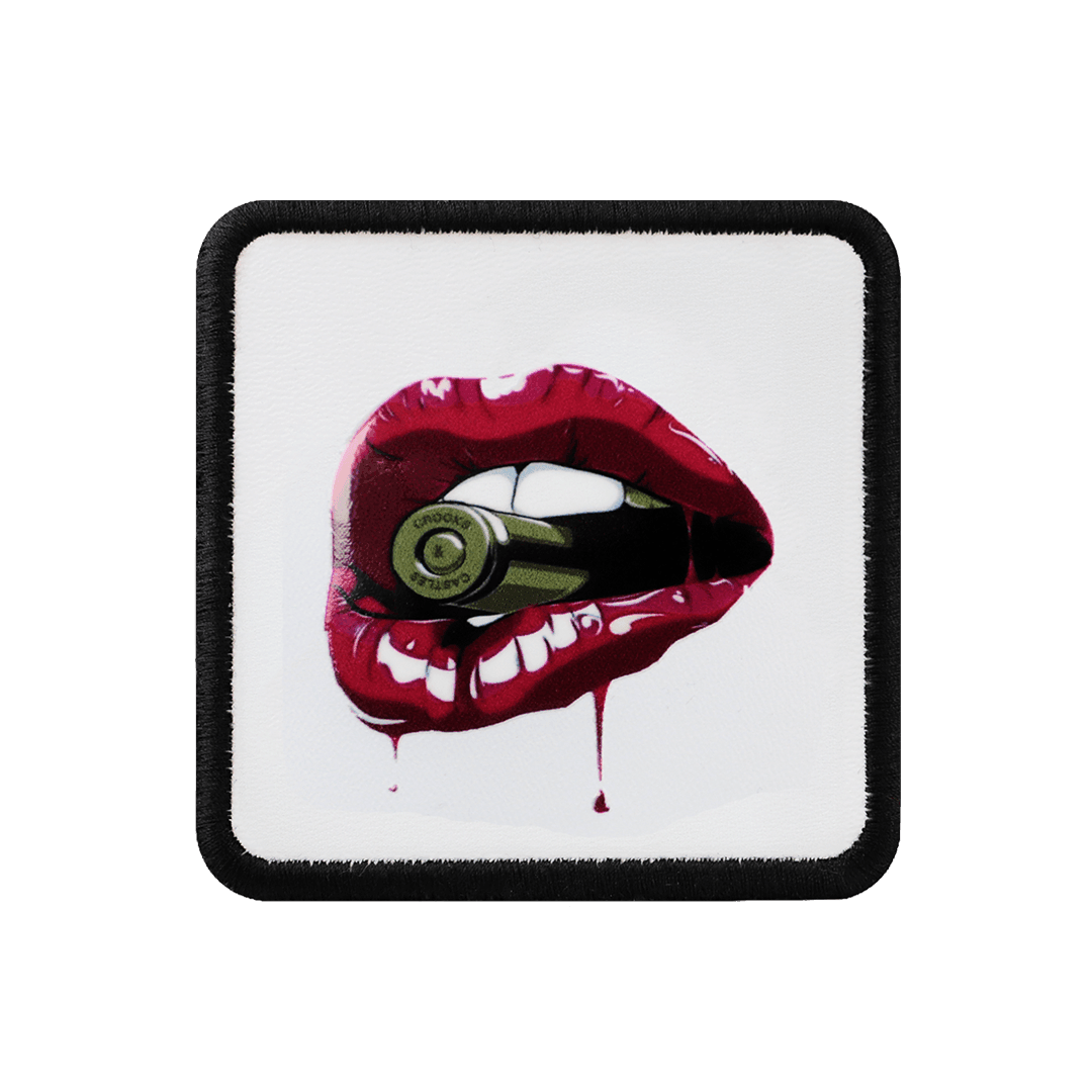 V1 Lip - Unisex White Patch with 1bs Code Logo