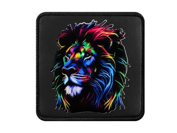 V1 Lion - Unisex Black Patch with 7 Code Logo