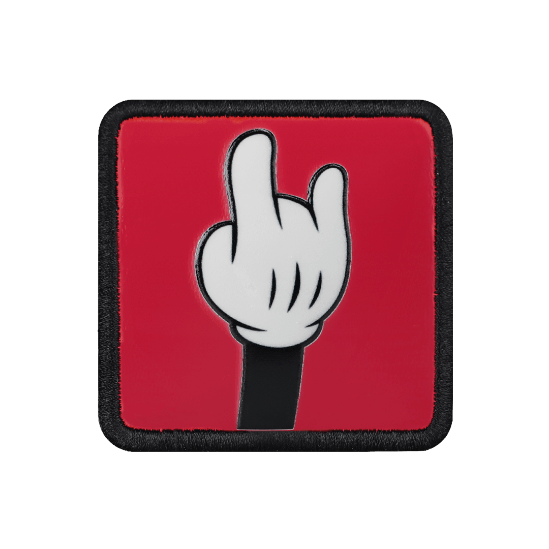 V1 Finger - Unisex Red Patch with 1KS Code Logo