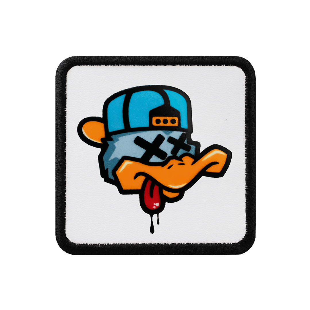 V1 Duck - Unisex White Patch with 1bs Code Logo