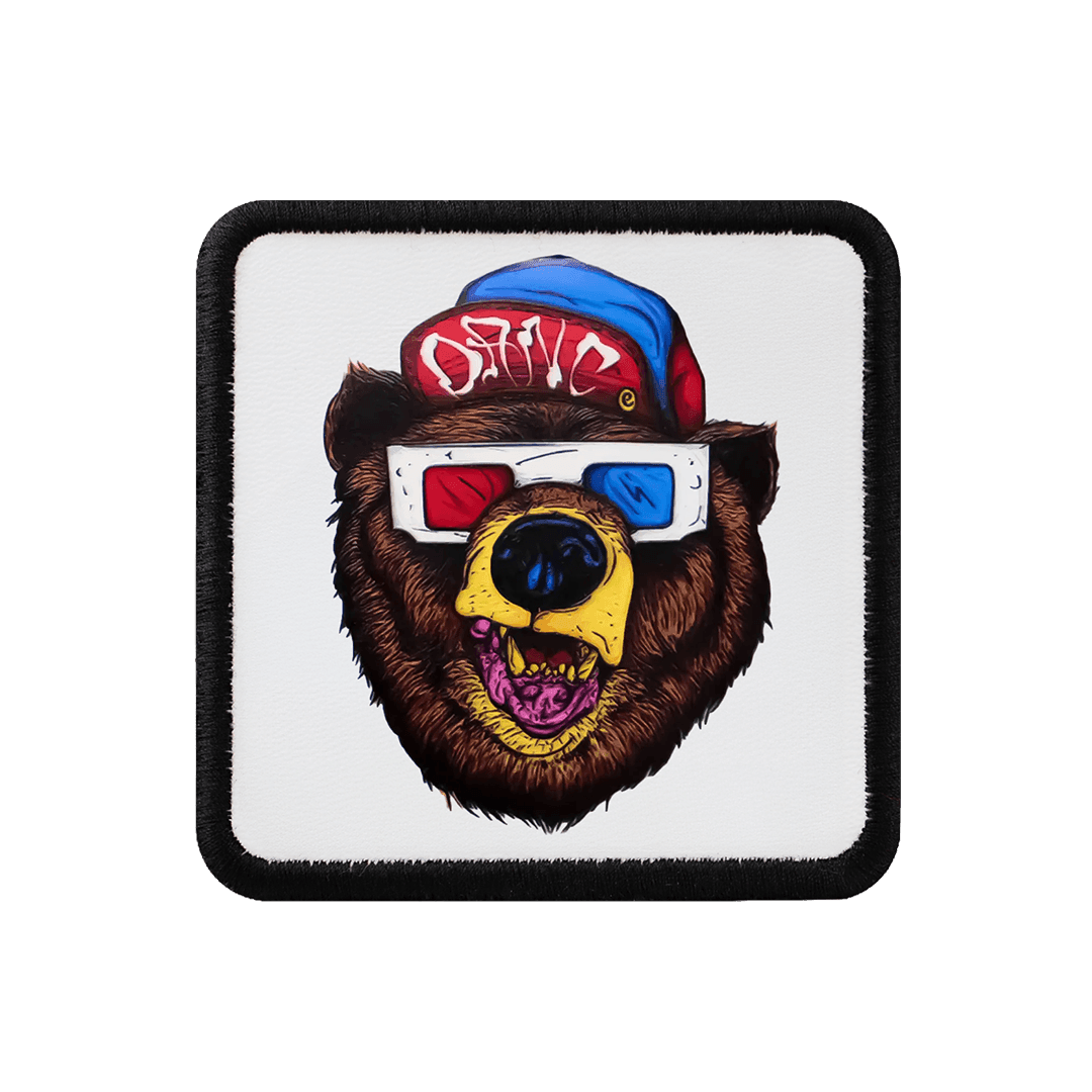 V1 Bear - Unisex White Patch with 2bs Code Logo