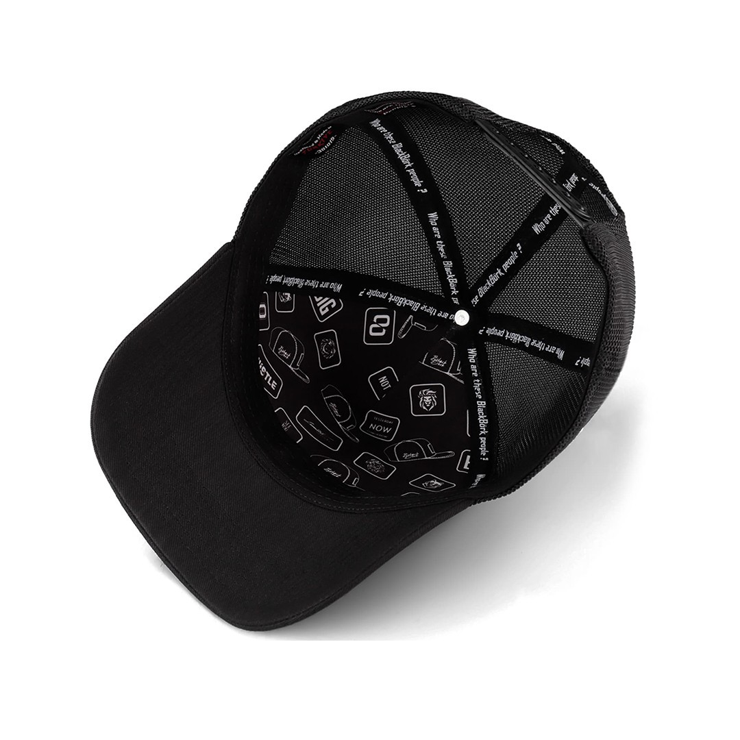 Black Cordura Fabric Trucker Cap