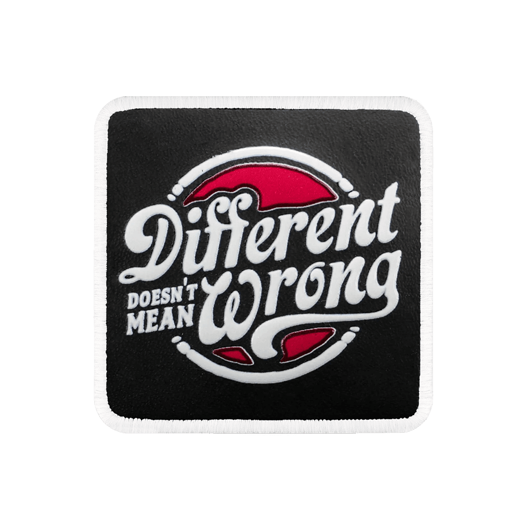 V1 Different Wrong - Unisex Black Patch with 1sb Code Logo