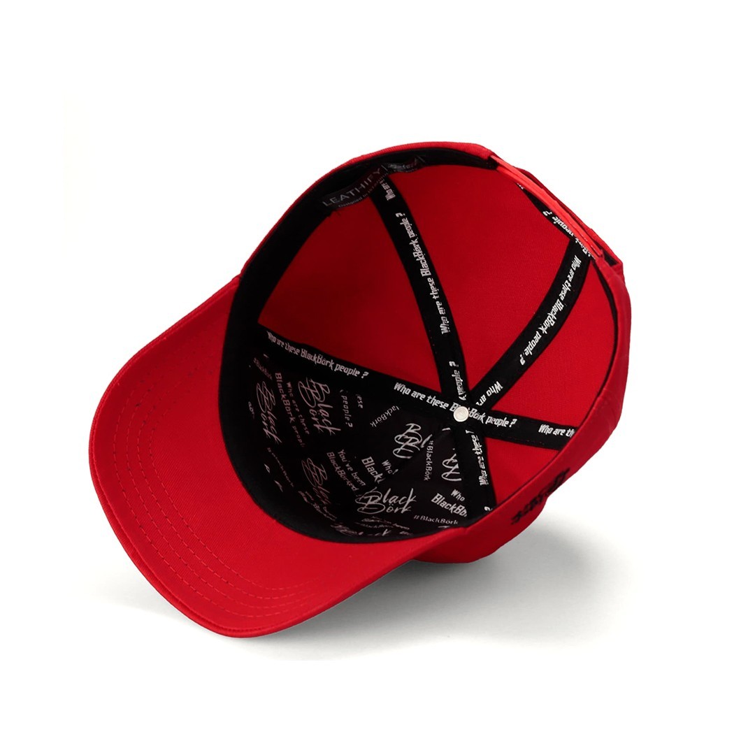 Black-Red Couple's Cap