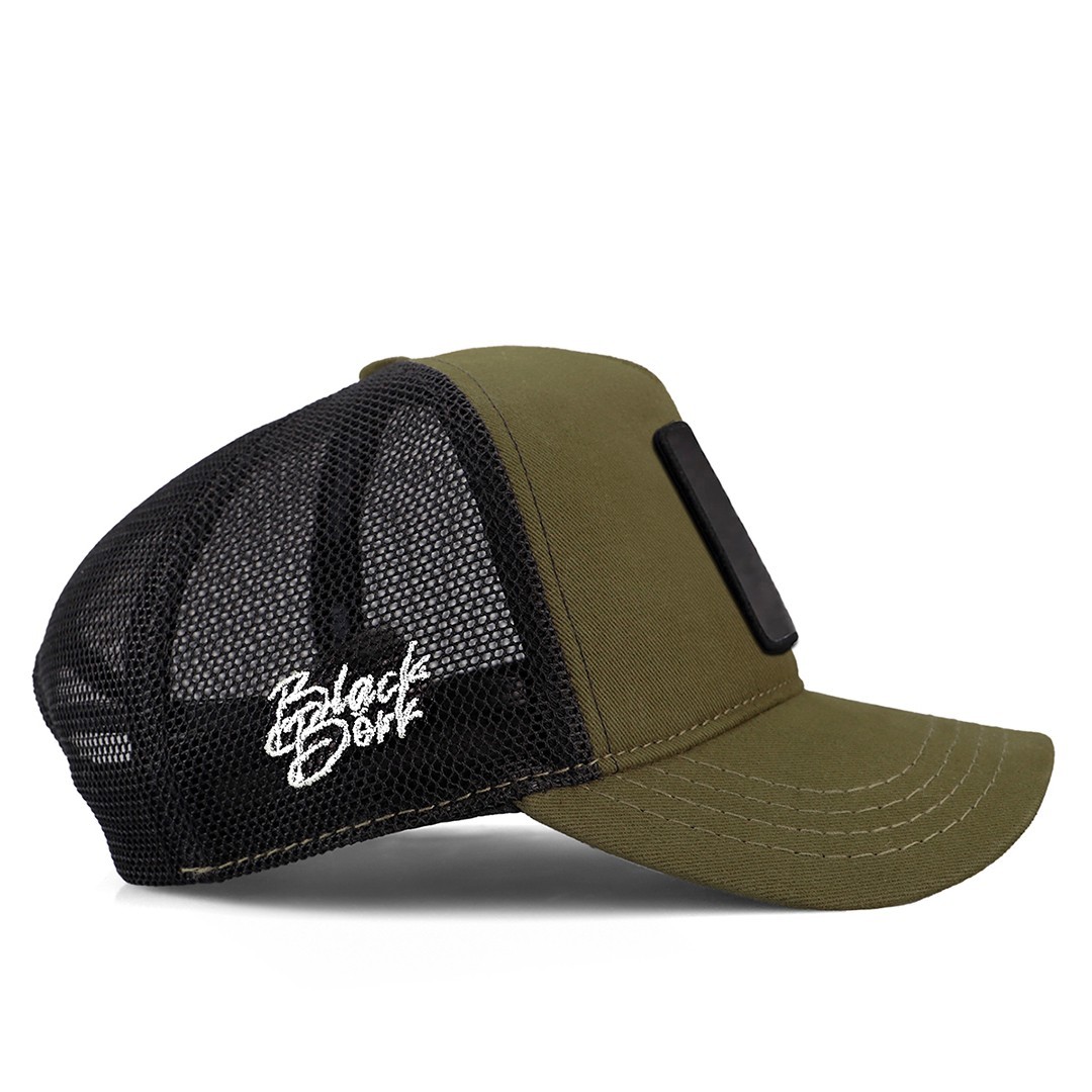 Khaki-Black Cap