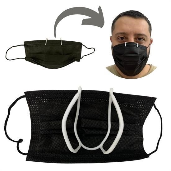 BUFFER® Rahat Nefes Almayı Sağlayan Gözlük BuğuAğız Terlemesi Azaltan RujKrem Temas Ettirmez Maske