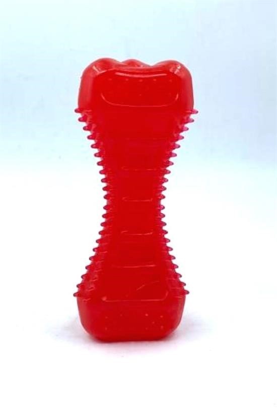 BUFFER® Köpekler İçin Diş Kaşıma Oyuncağı Tırtıklı Yapıda Plastik Dumbell