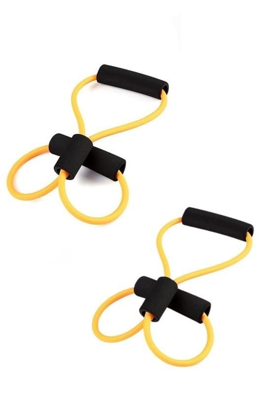 BUFFER® 8 Şeklinde Direnç Bandı Yoga Plates Ve Vücut Geliştirme Egzersiz Bandı