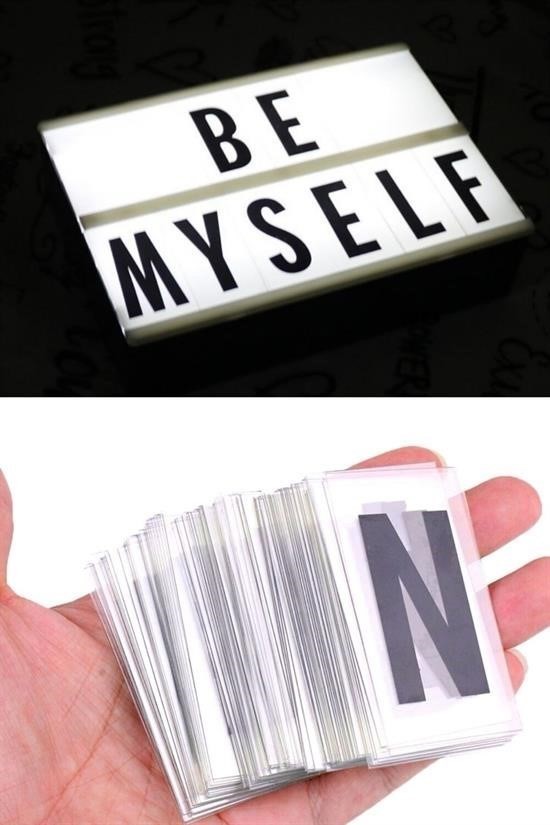 BUFFER® Sinematik Lightbox Dekorasyon Aydınlatma Aksesuarları (A5 Boyut)